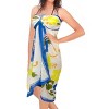LA LEELA Women's Bikini Skirt Beachwear Sarong Coverups Swimsuit Swim Cover Up Summer Wraps Swimwear Beach Wrap Skirts for Women One Size White,Floral - 2 of 3