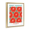 Stupell Industries Fruit Market Grapefruit Floating Frame Canvas Art, Gold, 17" x 21" - 2 of 4