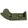 Christopher Knight Home Lyla 140" Modern Fully Compressed Sponge 5 Seater Curved Sectional Sofa Green - 4 of 4