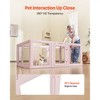 VEVOR Dog Whelping Box, 60x39x23 in Plastic Dog Whelping Pen for Medium Sized Dogs, Waterproof Transparent Puppy Playpen, Pink - 3 of 4