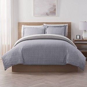 Supersoft Reversible Cooling Duvet & Sham Set - Serta - 1 of 4