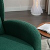 Teddy Fabric Rocking Chair With Packet Wood Legs,Ivory - 2 of 4
