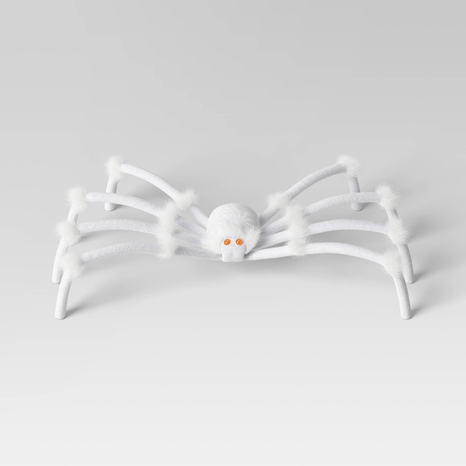 20" Plush White Glow Under Black Light Spider Halloween Decorative Prop - Hyde and EEK! Boutique™