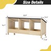 Bencmate Pet Crates and Houses Chicken Coop with Waterproof Roof and 3 Nest Areas for Outdoor Patio Deck Garden, Beige, 33.9"*11.8"*16.1" - 3 of 4