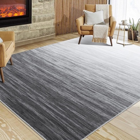 Modern Ombre Area Rug Indoor Gradient Floor Cover Foldable Thin ...