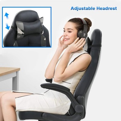 Ergonomic High Back Black and Camo PU Leather Gaming Chair