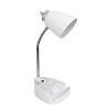 Gooseneck Organizer Desk Lamp with iPad Tablet Stand Book Holder and USB Port - LimeLights - 2 of 4