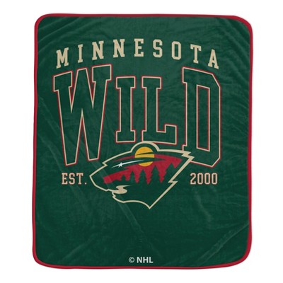 NHL Minnesota Wild Vintage Arch Block Ultra Soft Blanket