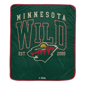 NHL Minnesota Wild Vintage Arch Block Ultra Soft Blanket - 1 of 1