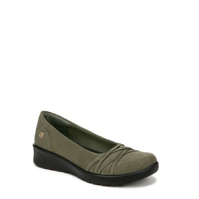 Bzees For Lifestride Womens Goody Slip-on Ballet Flats Olive 6 M : Target