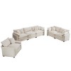 3-Piece Corduroy Deep-Seat Sofa Set with Modular Design - 4 of 4