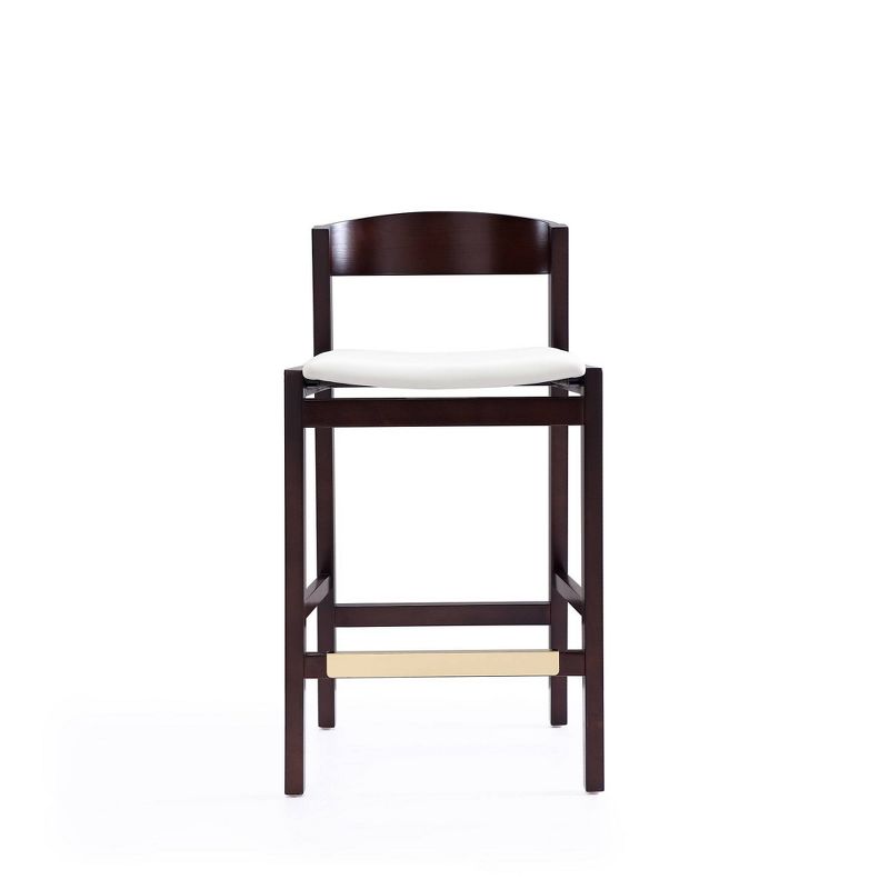 Set of 2 Klismos Upholstered Beech Wood Counter Height Barstools - Manhattan Comfort, 5 of 9