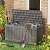 LACOO 82 Gal. Outdoor Storage Resin Deck Box - 3 of 4