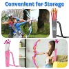 Skirfy 2-Pack Bow and Arrow for Kids, LED Light-Up Archery Set with 20 Suction Cup Arrows, Target & Quiver, Outdoor Yard Games Toys - 4 of 4