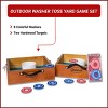 Bolaball Outdoor Washer Toss Yard Game Set Includes 8 Washers and 2 Solid Wood Targets - Indoor or Outdoor Backyard Lawn Game for Kids Adults Family - 2 of 4