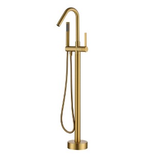 CASAINC Single-Handle High Arch Floor Mounted Freestanding Tub Faucet with Hand shower - 1 of 4