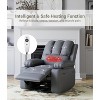 WhizMax Oversized Electric Recliner Chair with Heat & Massage, 360° Swivel Rocker, PU Leather, Extra Comfort Sponge Filling, Supports Up to 400 lbs. - 2 of 4