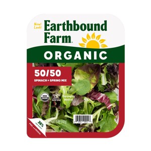 Earthbound Farms Organic 50/50 Spinach + Spring Mix Lettuces - 1 of 3