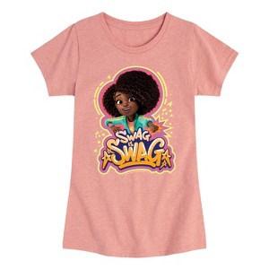 Girls' - Karma's World - Swag Is Swag Fitted Short Sleeve Graphic T-Shirt - 1 of 4