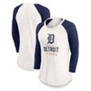 MLB Detroit Tigers Women's White 3/4 Sleeve Fashion T-Shirt - 3 of 3