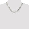 Black Bow Jewelry Men's 8.5mm Sterling Silver Solid Beveled Curb Chain Necklace - 2 of 4