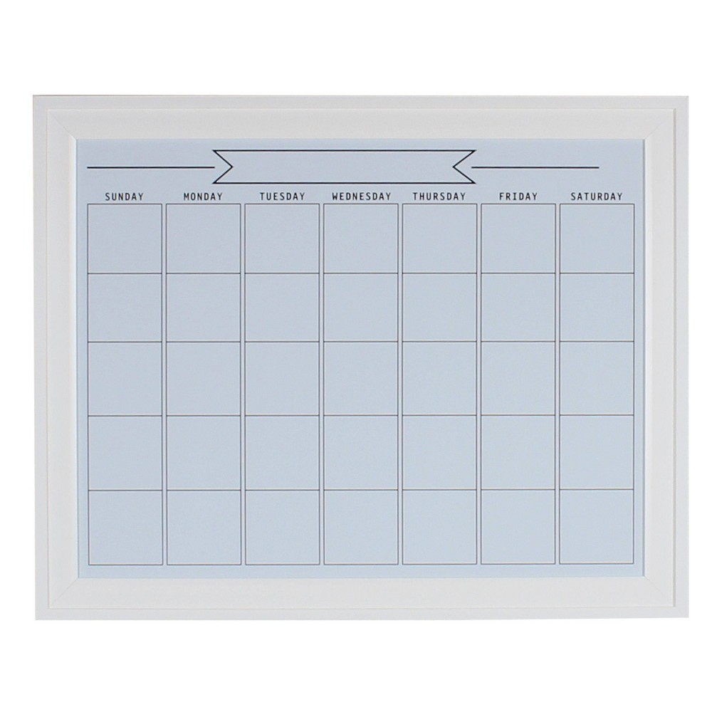 Photos - Dry Erase Board / Flipchart 23.5" x 29.5" Bosc Magnetic Dry Erase Board White - DesignOvation