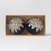 2ct Christmas 200mm Flocking Ball with Handgraft Chunky Glitter Ornament Set - Wondershop™ - 3 of 3