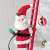 Large Climbing Santa Decorative Christmas Figurine Red - Wondershop™: Animated, Musical, Indoor Display - 3 of 4