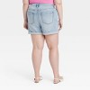 Women's High-Rise Midi Jean Shorts - Ava & Viv™ - 2 of 3