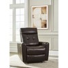 Signature Design by Ashley Pisgham Leather Power Recliner with Adjustable Easy View™ Headrest, Chocolate Brown - 2 of 4