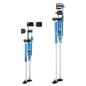 Yescom 50"-64" Drywall Stilts Adjustable Aluminum Painting Tool Sheetrock Lift with Leg Pads Protection for Painter Taping Cleaning Blue YES0486 - 1 of 4