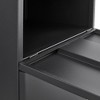 SEVOBAL Utility Storage Cabinet Mobile File Stand with Adjustable Partition for Office Use, Black, 25"*22.6"*6.7" - 3 of 4