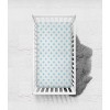 Bacati - Morocan Tiles Aqua Muslin 100 percent Cotton Universal Baby US Standard Crib or Toddler Bed Fitted Sheet - 3 of 4