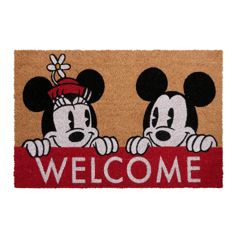 Mickey Mouse 2pk Hi and Welcome Coir Door Mats, 5 of 11