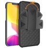 Nakedcellphone Case with Stand and Belt Clip Holster for iPhone 12 - Black - 2 of 4