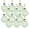 NAYSAYE Party Decoration and Accessories Long Neck Glass Ball Ornaments Set of 12 for Christmas Tree Decors, Green, 3"*4"*0.3" - 2 of 4