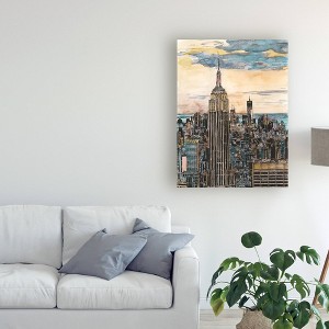 18" x 24" Us Cityscape Nyc by Melissa Wang - Trademark Fine Art: Gallery-Wrapped Canvas - 1 of 4