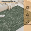 Washable Vintage Area Rug – Non-Slip, Non-Shedding, Stain Resistant Low Pile Carpet for Bedroom, Living Room - 3 of 4