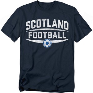 スコットランド　サッカー Scotland Retro Shirt L Men's Scotland International Futbol Country Vintage Soccer Ball T