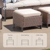 Buenhomino 6 Pieces Outdoor Patio Furniture Set, Rattan Wicker Swivel Rocker Chairs Sets with Ottomans, Sofa Couch, and Coffee Table - 4 of 4
