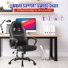 24/7 Shop At Home Bonzai Office Chair Modern Ergonomic Massage Chair Black - 4 of 4