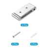 Unique Bargains Aluminum Alloy Round-Headed Folding Coat Hooks - 3 of 4