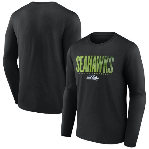 Nfl Seattle Seahawks Men's Transition Black Long Sleeve T-shirt : Target