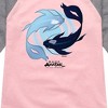 Girls' - Avatar: The Last Airbender - Moon and Ocean Spirit Koi Shirt Tail Raglan Graphic T-shirt - 2 of 4