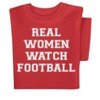 Collections Etc Real Women Watch Football Short Sleeve T-Shirt - 3 of 4