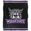 Weber State University Logo Dots Silky Touch Blanket White 50x60 - 2 of 4