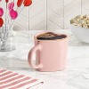 14.3oz Valentine's Day Figural Heart Shaped Mug Pink - Threshold