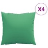 vidaXL Sofa Cushions 4 pcs Green 23.6"x23.6" Fabric - 2 of 4