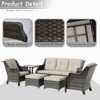UPTIOT 6-Pieces Wicker Outdoor Patio Furniture Sets - 2 of 4