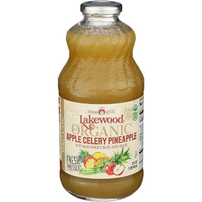 Lakewood - Juice Organic - Apple Celery Pineapple - Case of 6 - 32 fl oz